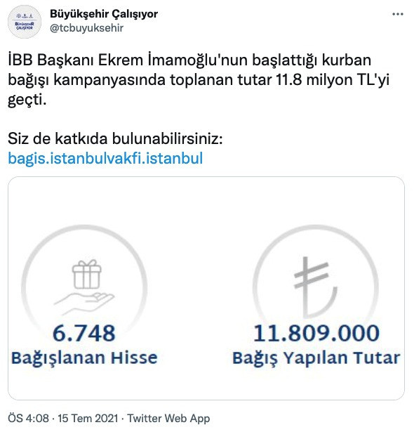 İBB’nin kampanyasına rekor bağış! - Resim : 1