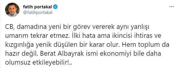 Fatih Portakal: ''Erdoğan umarım aynı yanlışı tekrar etmez'' - Resim : 1
