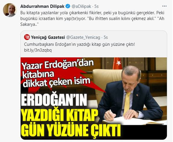 Abdurrahman Dilipak'tan Erdoğan'ın yazdığı kitaba olay eleştiri - Resim : 1