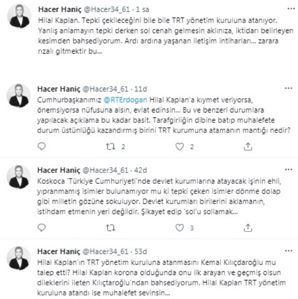 Erdoğan'a yakın isimden Erdoğan'a olay sözler: ''Hilal Kaplan'ı nüfusuna alsın!'' - Resim : 1