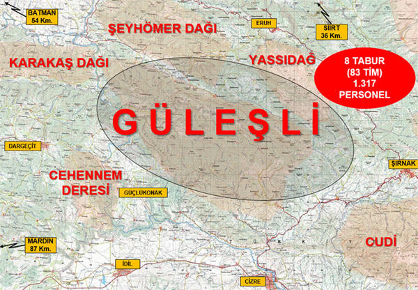 Şırnak ve Siirt'te Eren-12 Güleşli Operasyonu başladı - Resim : 1