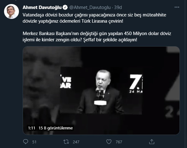 Davutoğlu'ndan Erdoğan'a videolu soru - Resim : 1