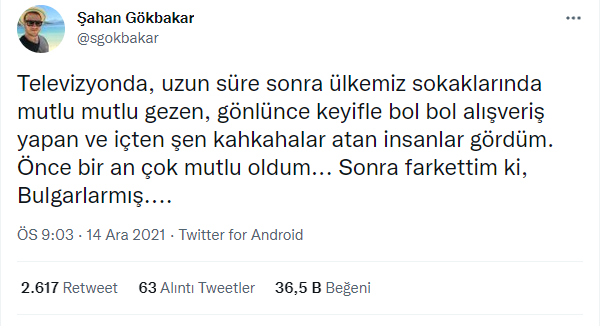 Şahan Gökbakar Türkiye'deki ''en mutlu'' insanları açıkladı - Resim : 1