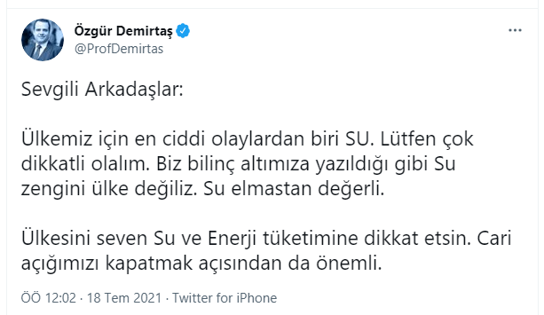 Prof. Dr. Özgür Demirtaş ''Elmastan bile değerli'' diyerek paylaştı - Resim : 1