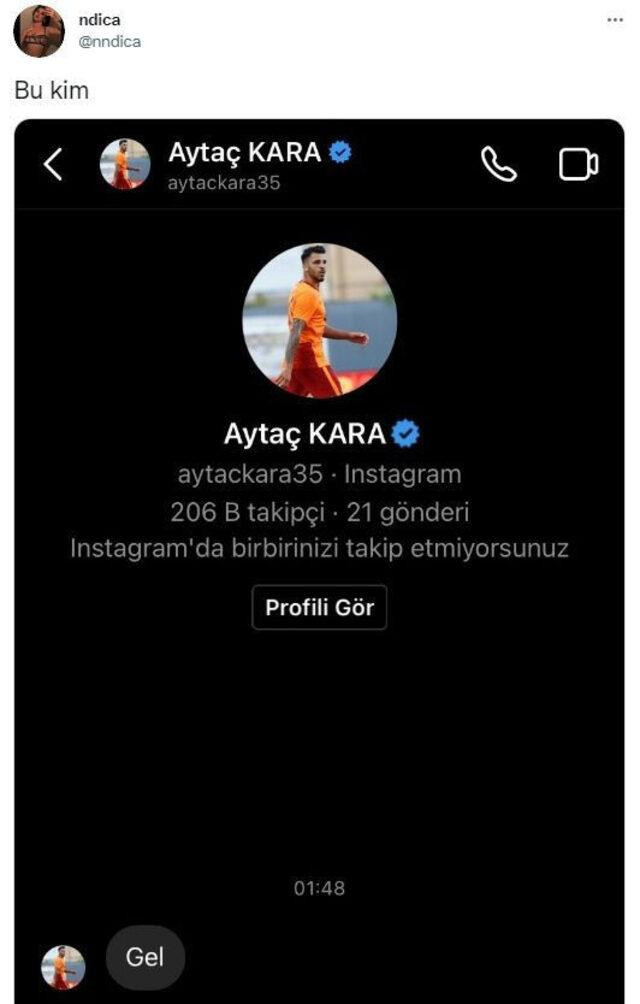 Galatasaraylı futbolcu Aytaç Kara'nın Instagram mesajları ifşa oldu - Resim : 1