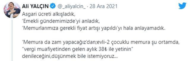 Memur-Sen Başkanı Yalçın'dan memur zammı tepkisi - Resim : 1