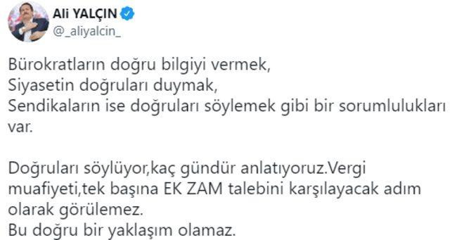 Memur-Sen Başkanı Yalçın'dan memur zammı tepkisi - Resim : 2