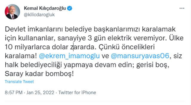 Kemal Kılıçdaroğlu'ndan İmamoğlu ve Mansur Yavaş'a destek - Resim : 1