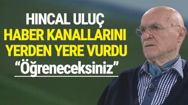 Hıncal Uluç'tan haber kanallarına ders