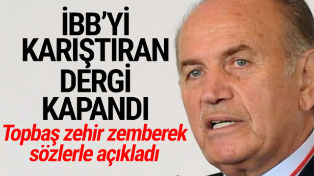 İBB'de deprem ! Kadir Topbaş açıkladı: Dergiyi kapattık