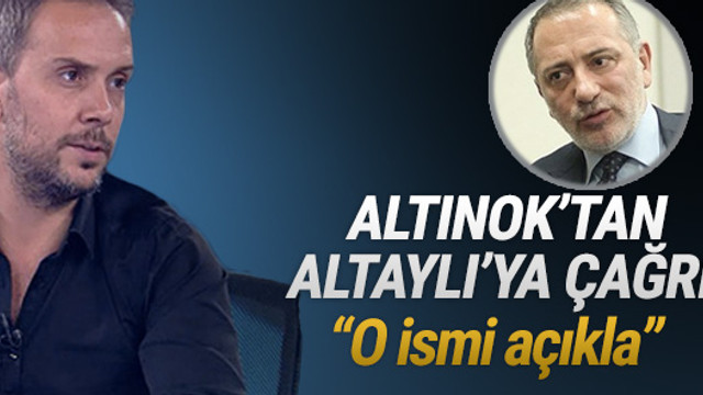 Melih Altınok'tan Fatih Altaylı'ya kritik çağrı