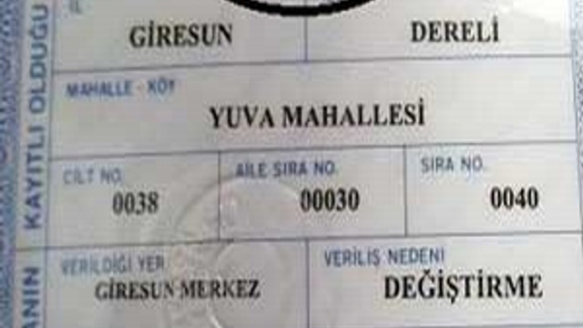 nufus cuzdaninda din hanesi bossa