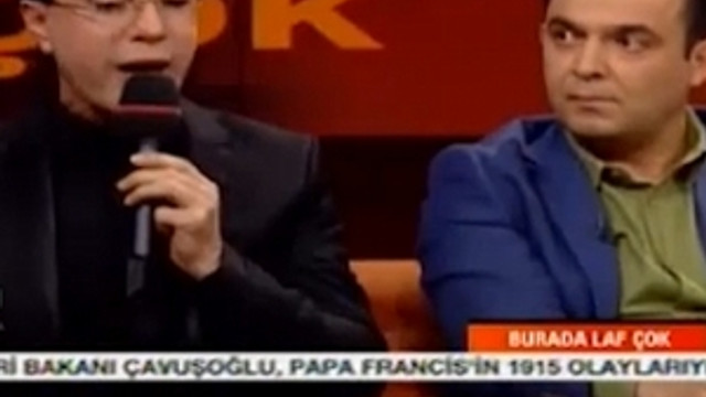 Canlı yayında ilginç kavga !