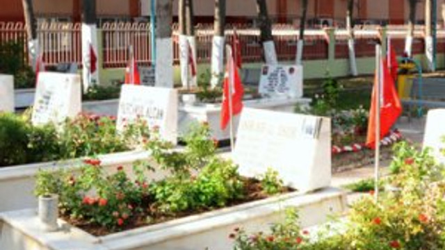 Sehitlikteki Bayraklari Soktuler Guncel