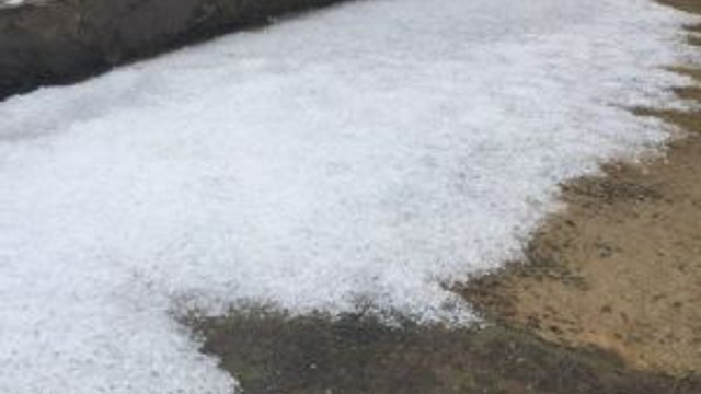 Alaplı’ya Dolu Yağdı
