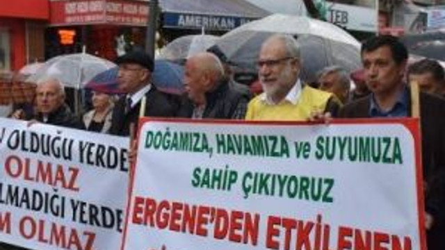Lüleburgaz’da Termik Santralleri Protesto Yürüyüşü