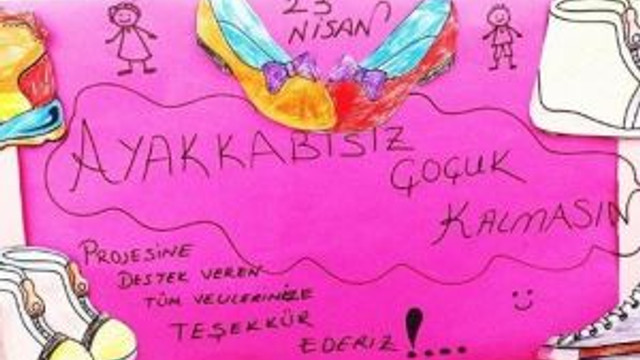 Miniklerden “Ayakkabısız Çocuk Kalmasın” Kampanyası
