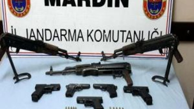 Derik'te Polisi Şehit Eden Pkk'lıların Silahları Ele Geçti