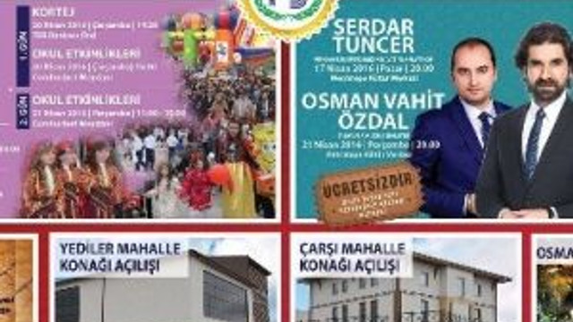 Bozüyük Belediyesi Nisan Ayı Etkinlik Takvimi