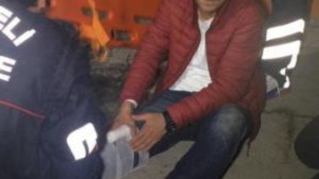 Ayağı Mazgala Sıkışan Gencin İtfaiye Kurtardı