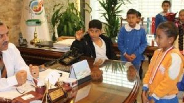 İlkokul Öğrencilerinden Başkan Şanverdi’ye Ziyaret