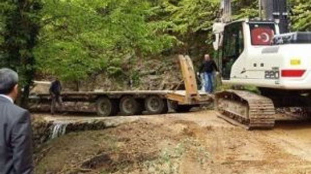 Delmece Yaylasında Yol Yapım Çalışması Başladı