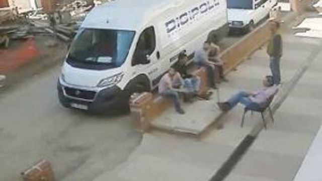 Sıva Ustasının Düşme Anı Güvenlik Kamerasında