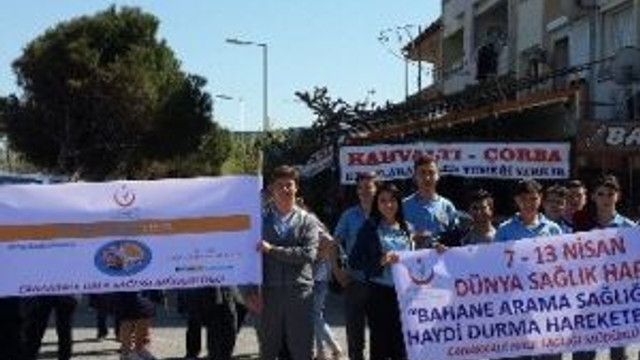 Eceabat’ta Sağlıklı Yaşam Yürüyüşü