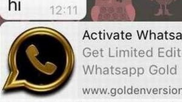 Gold WhatsApp dolandırıcılığına dikkat