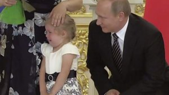 Putin küçük çocukları korkuttu
