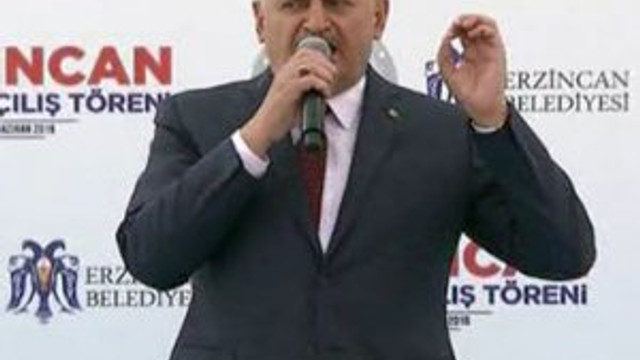 Başbakan Yıldırım, memleketi Erzincan'da konuştu