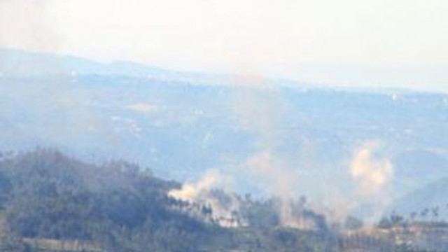 Türkmendağı'nda bombardıman başladı