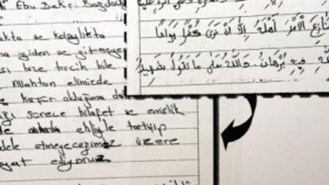 IŞİD'in Türkçe biat metni Diyarbakır'da ele geçirildi