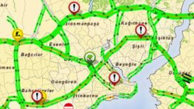 İstanbul'da şehir içi yollar bomboş !