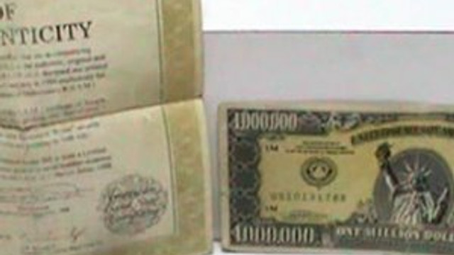 1 Milyon dolarlık banknot ele geçti