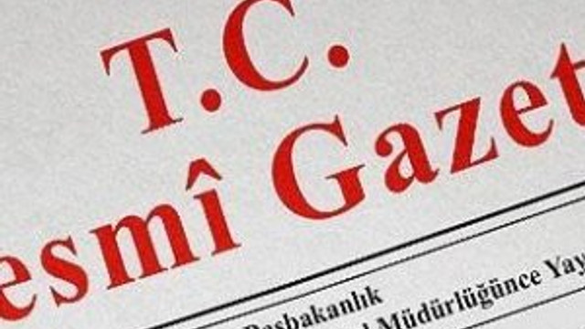Yeni kanun Resmi Gazete'de