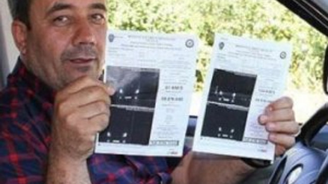 135 saniyede 600 lira ceza yedi !