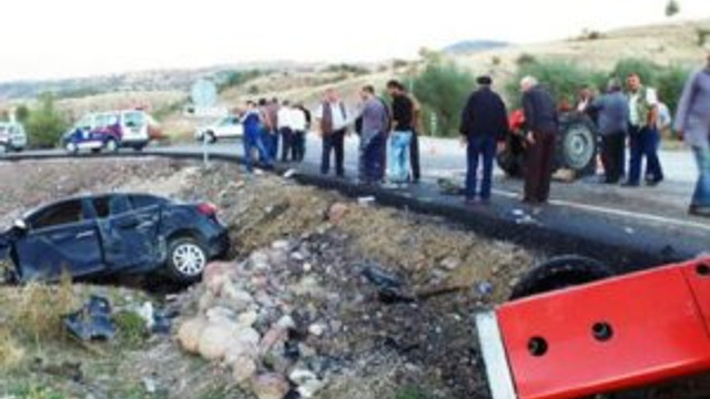 Belediye başkanının aracı kaza yaptı !