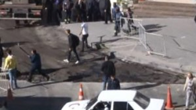 Erzurum'daki meydan kavgasından dehşet görüntüler