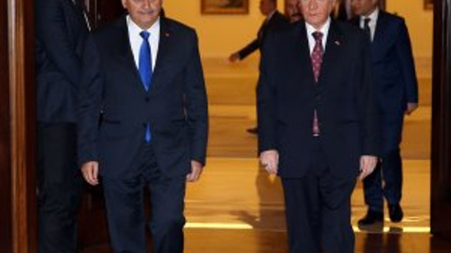 Başbakan Yıldırım - Bahçeli görüşmesi sona erdi