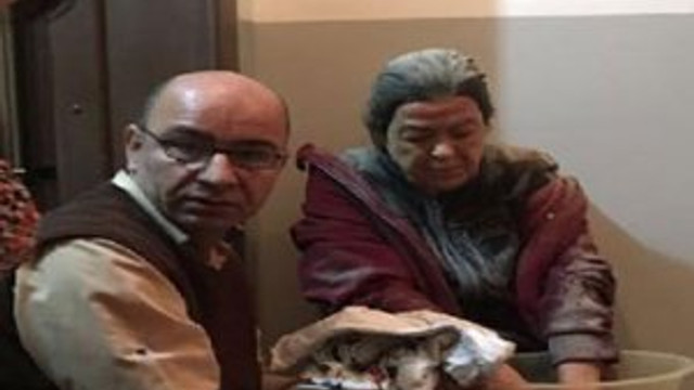 Münir Özkul'un oturduğu binada yangın çıktı