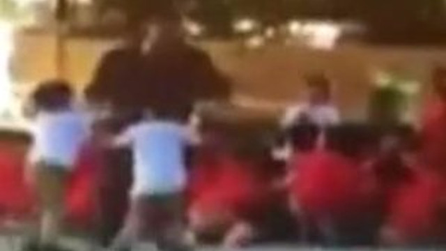 İlkokulda tepki çeken görüntüler