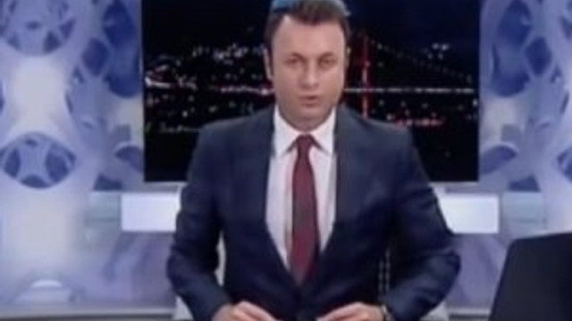 Flaş TV spikeri niçin başında huni ile ekrana çıktı ?