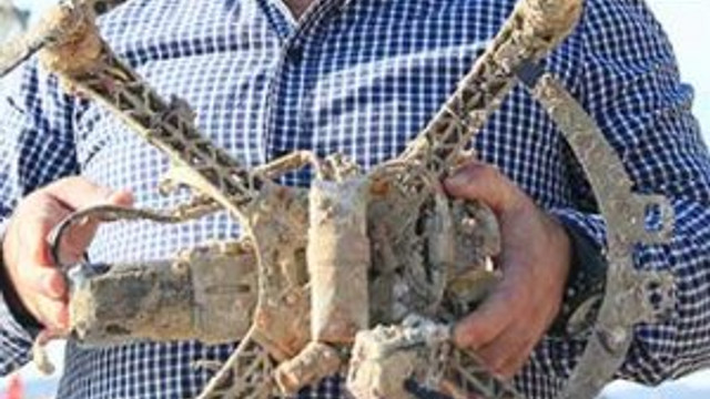 Balıkçı ağına "drone" takıldı