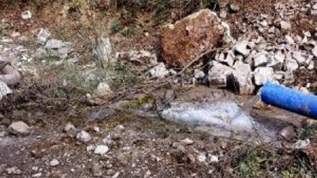 PKK içme suyu hattını patlattı