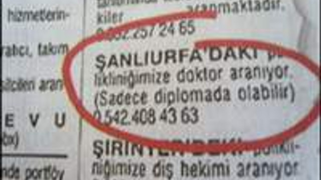 Kiralik Doktor Araniyor Saglik