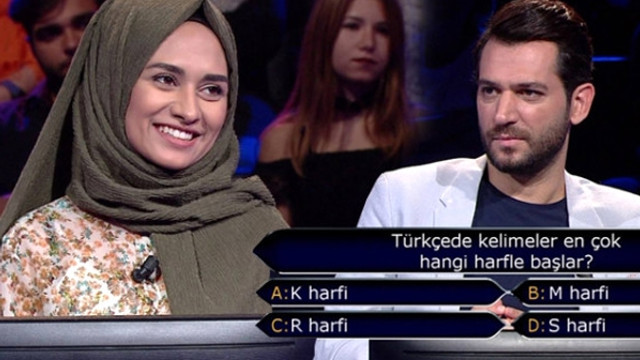 Milyoner'e damga vuran soru ! İşte o sorunun cevabı...