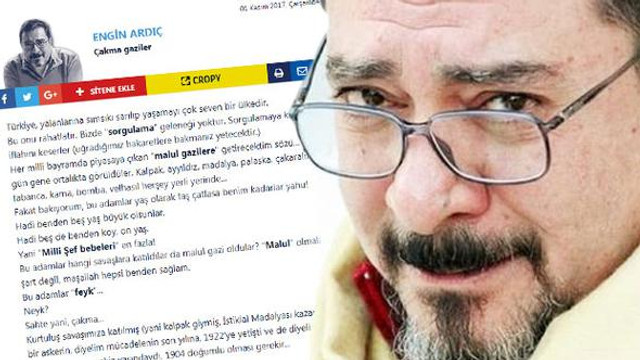 Gazilere hakaret eden Sabah yazarı için flaş gelişme