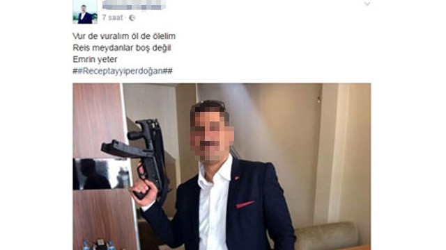 Eli silahlı AK Partili isim için flaş açıklama