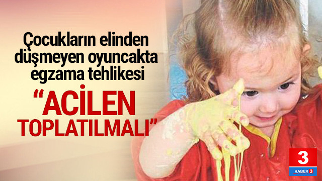 Cocuklarin Elinden Dusmeyen Oyuncakta Egzama Tehlikesi Saglik